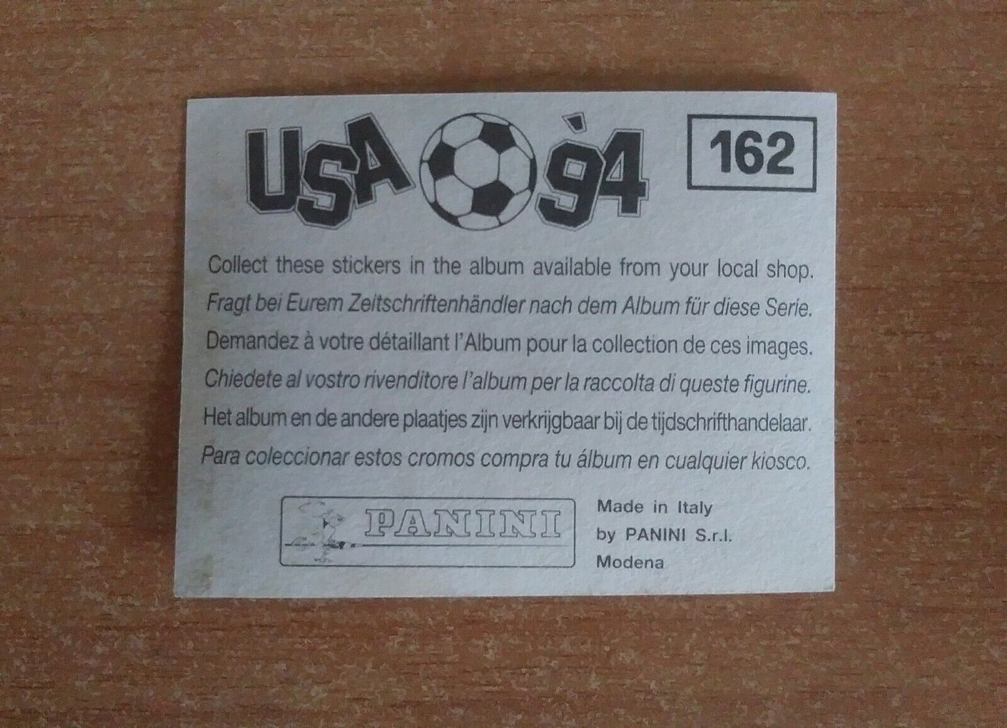 FIGURINE CALCIATORI PANINI USA 94 (N. 1-259) SCEGLI DAL MENU A TENDINA