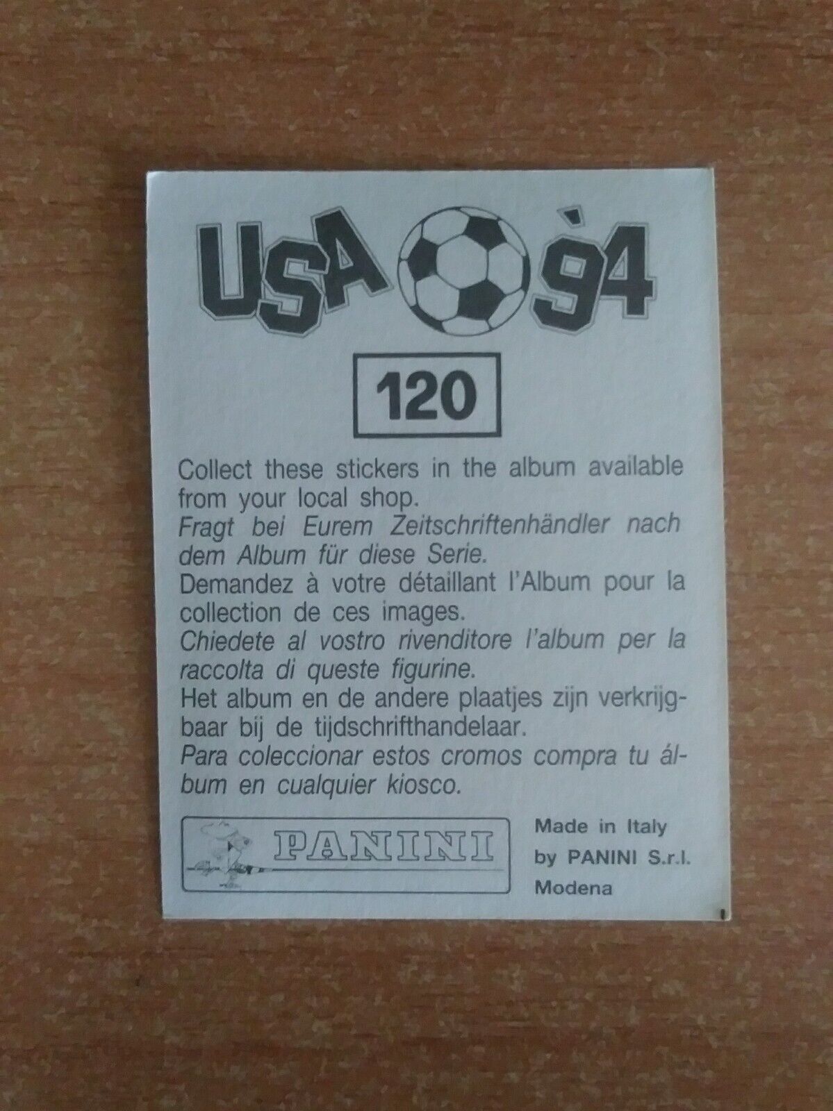 FIGURINE CALCIATORI PANINI USA 94 (N. 1-259) SCEGLI DAL MENU A TENDINA