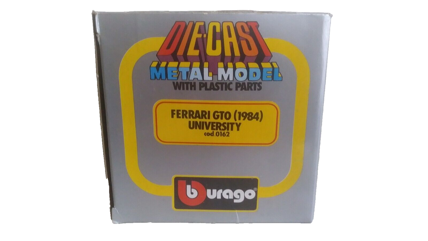 FERRARI GTO UNIVERSITY 1984 BURAGO SCALA 1/24