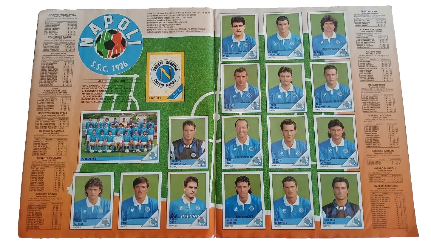 ALBUM CALCIATORI PANINI 1995-96