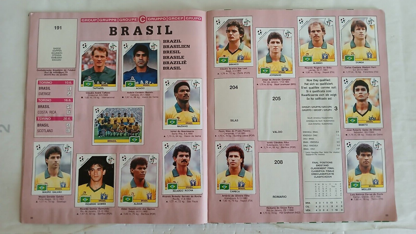 ALBUM CALCIATORI PANINI ITALIA 90