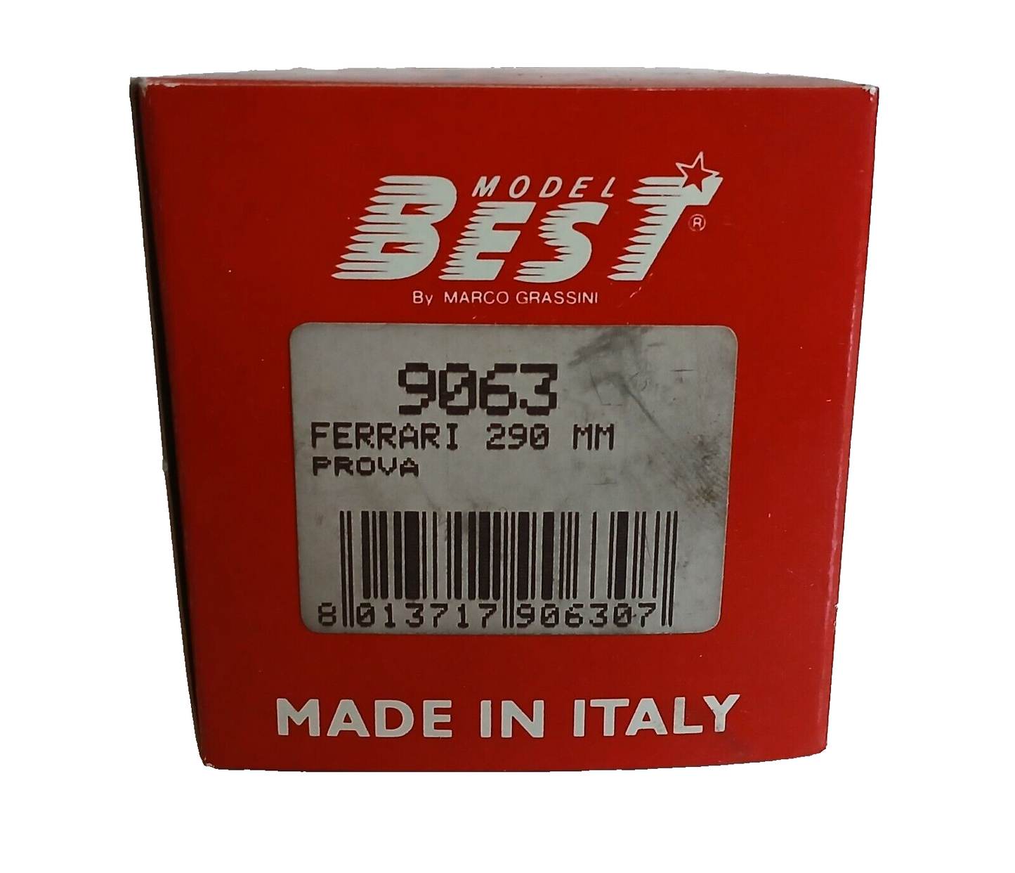 FERRARI 290 MM PROVA/TRIAL BEST MODEL SCALA 1/43