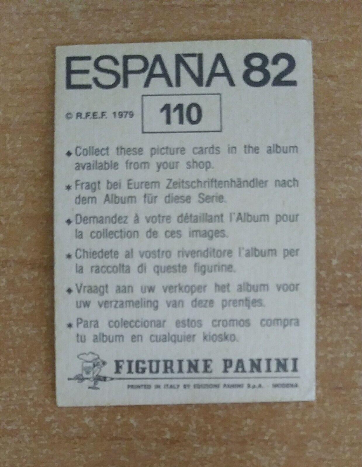 FIGURINE CALCIATORI PANINI ESPANA 82 SCEGLI DAL MENU A TENDINA