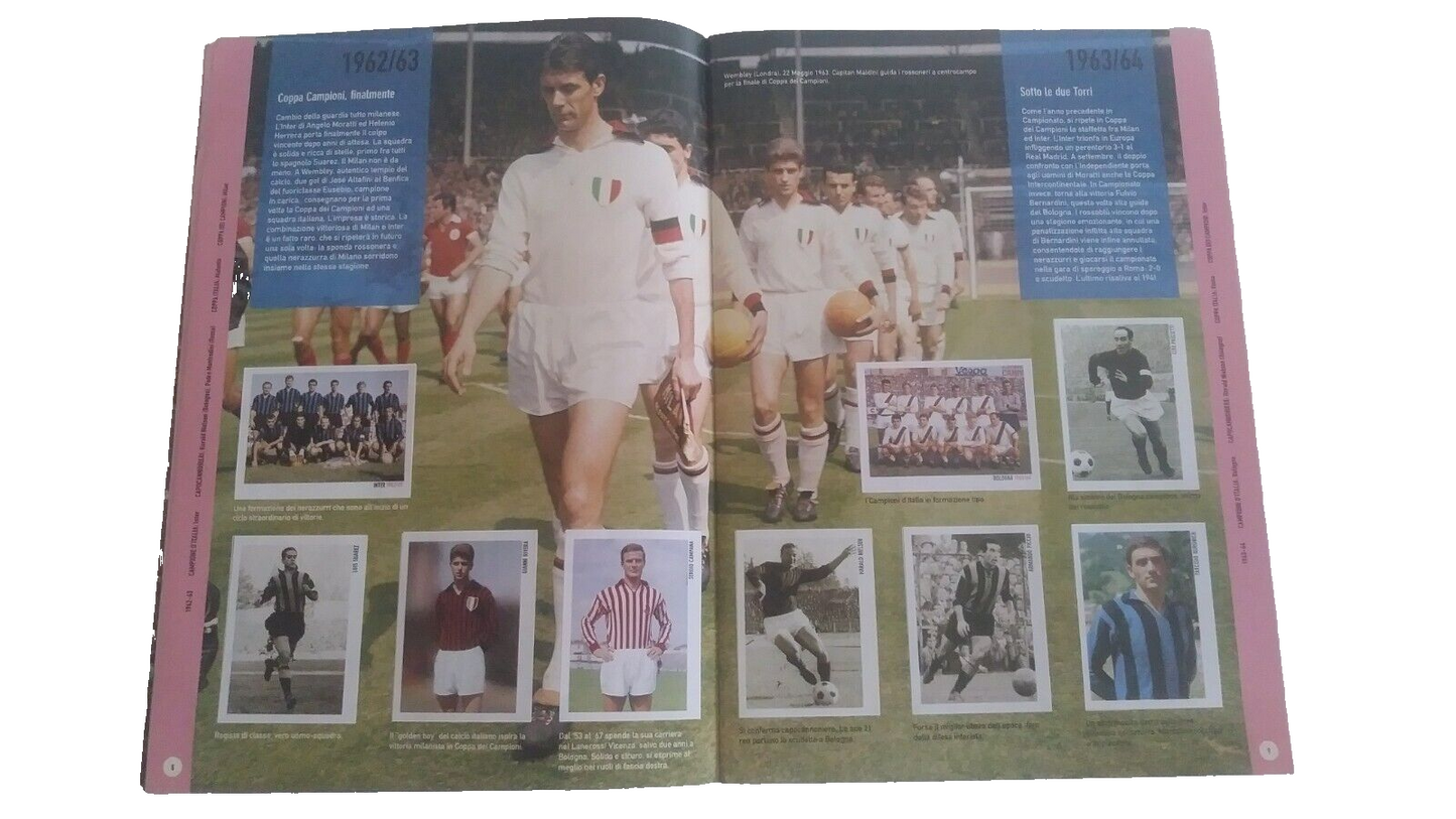 SUPERALBUM STORIA E MITI DEL CALCIO ITALIANO GAZZETTA SPORT COMPLETO/FULL