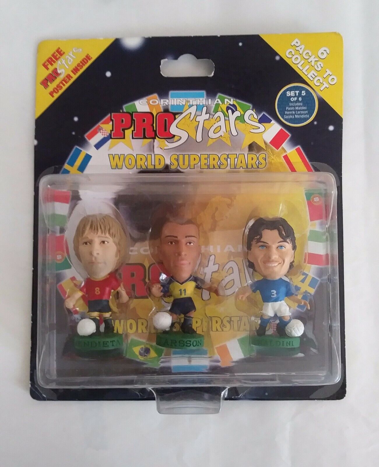 CORINTHIAN PROSTARS-SUPERSTARS SCEGLI LE ACTION FIGURES DAL MENU A TENDINA