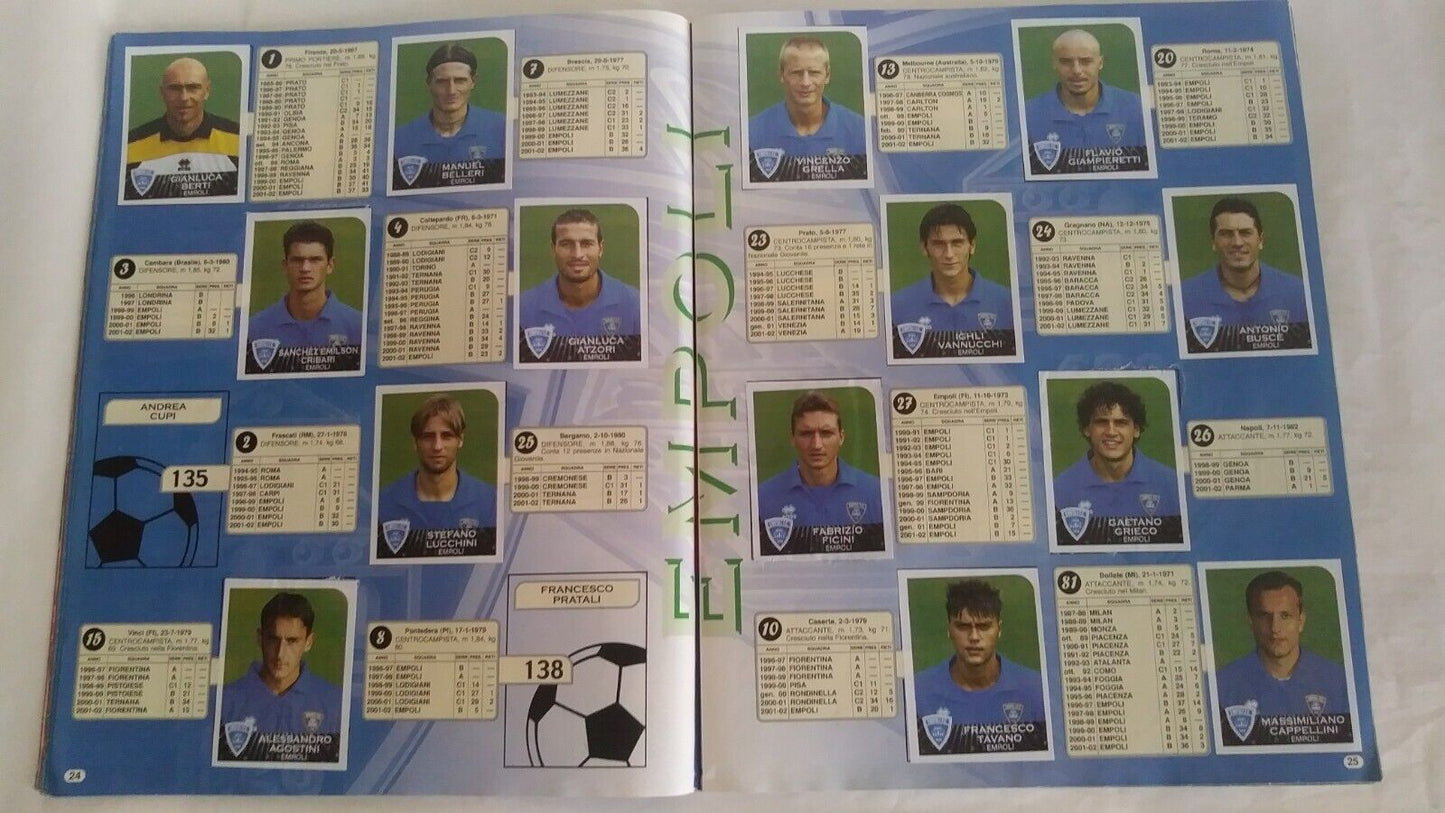 ALBUM CALCIATORI PANINI 2002-03 DA RECUPERO