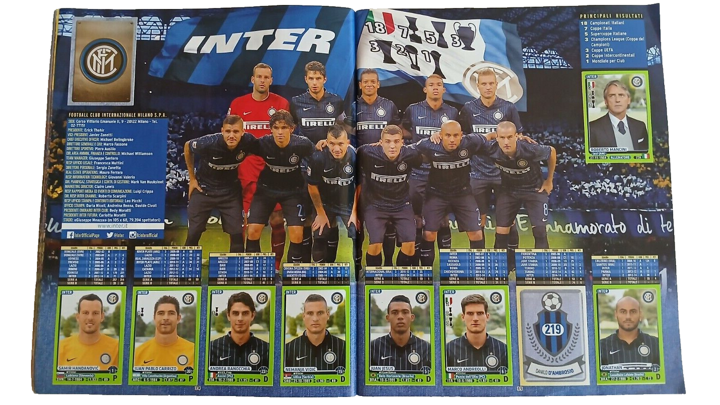 ALBUM CALCIATORI PANINI 2014-2015