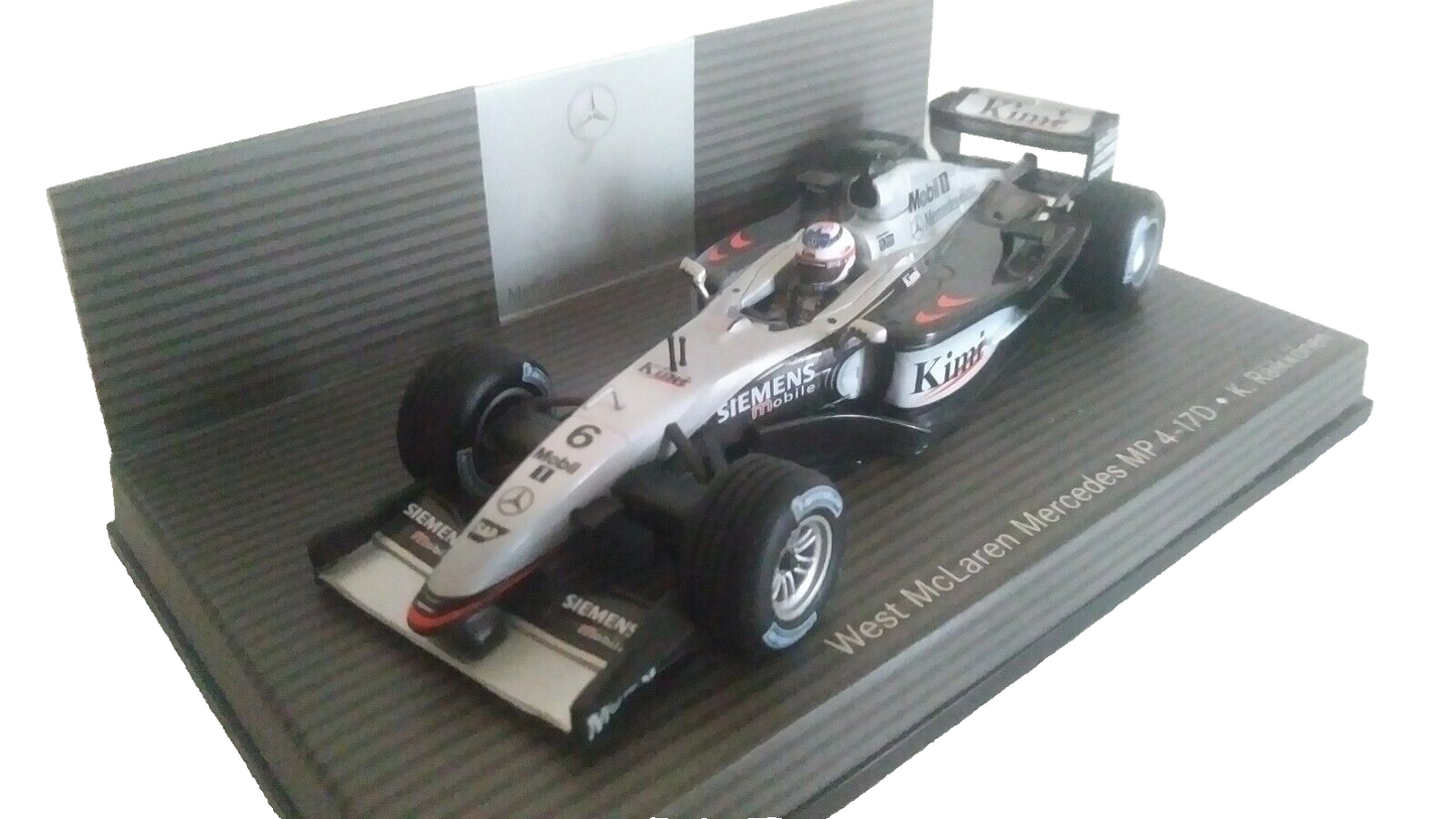 WEST MCLAREN MERCEDES MP4-17D K. RAIKKONEN MINICHAMPS SCALA 1/43