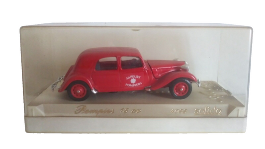 CITROEN 15 CV POMPIERS SOLIDO SCALA 1/43