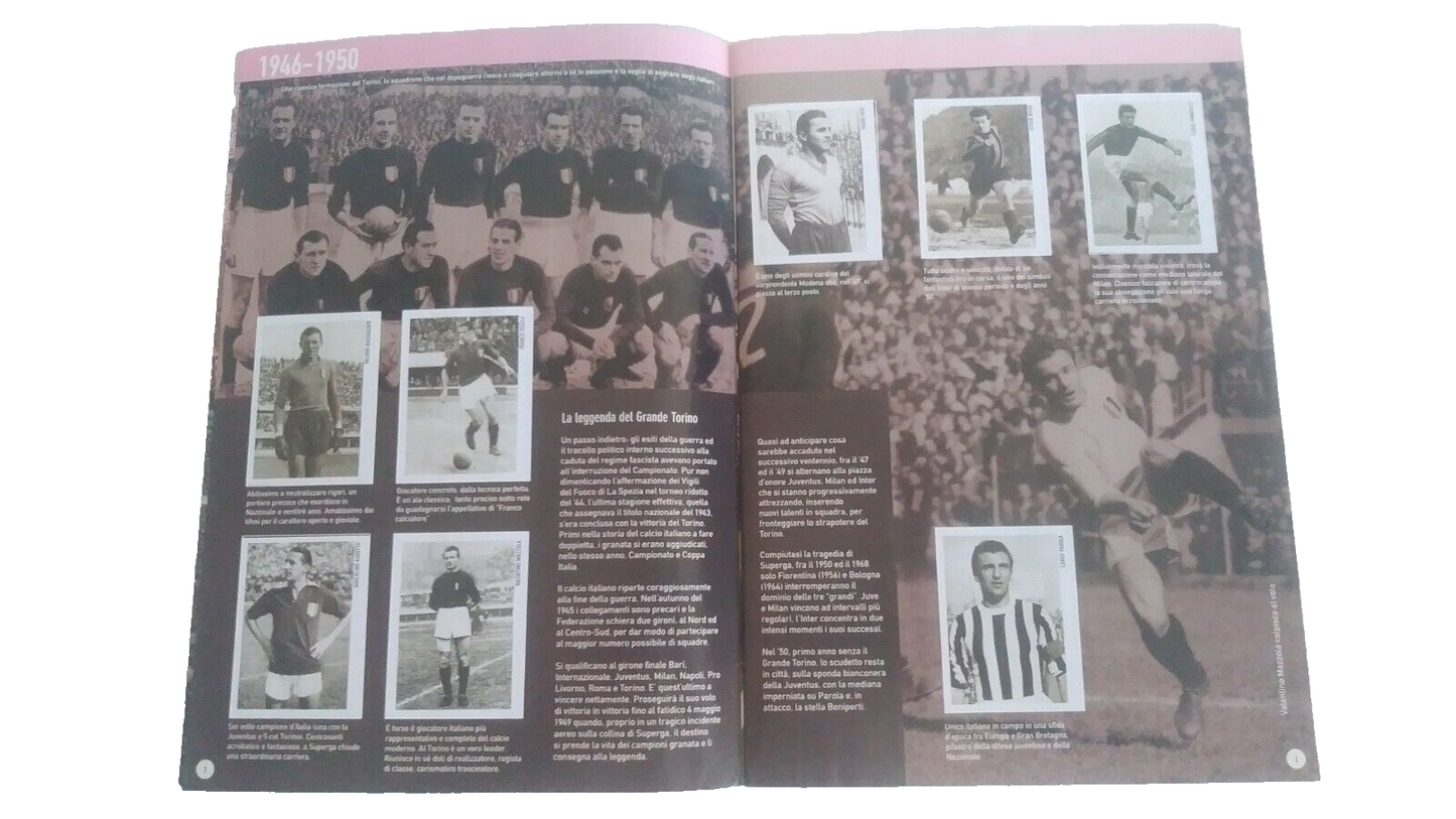 SUPERALBUM STORIA E MITI DEL CALCIO ITALIANO GAZZETTA SPORT COMPLETO/FULL