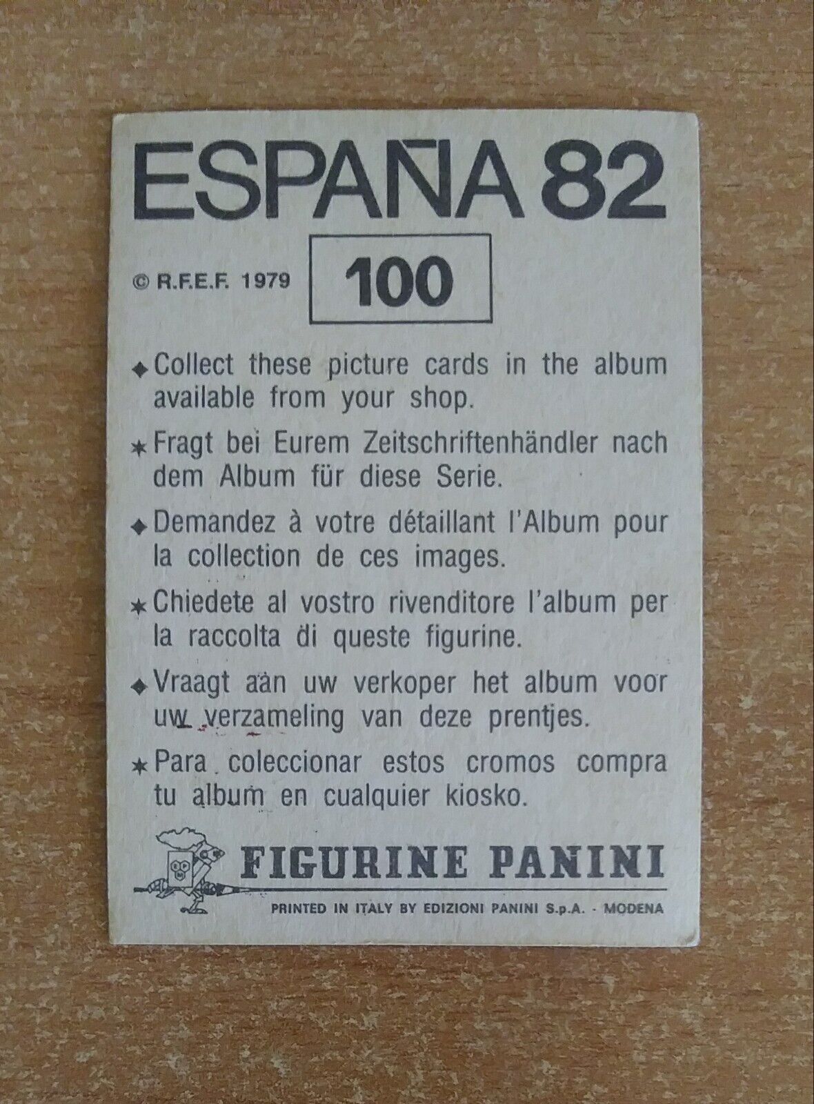 FIGURINE CALCIATORI PANINI ESPANA 82 SCEGLI DAL MENU A TENDINA