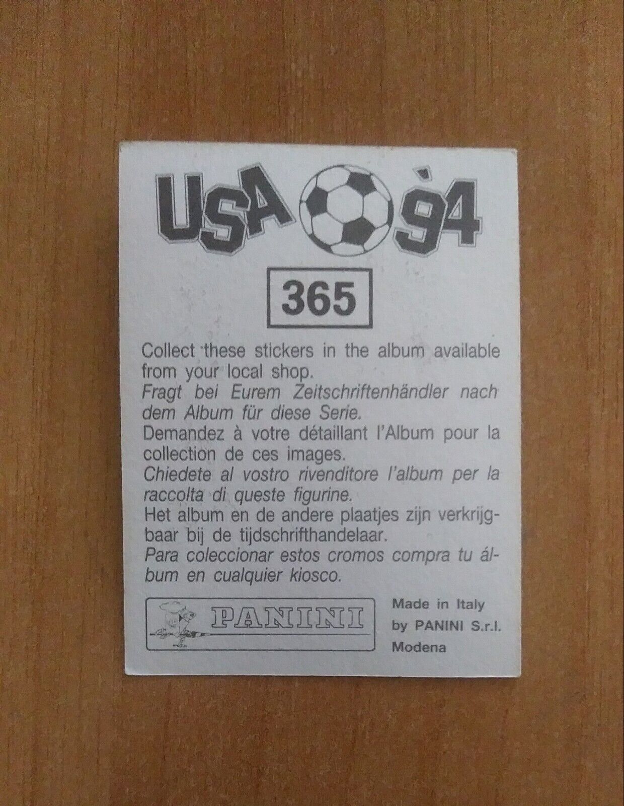 FIGURINE CALCIATORI PANINI USA 94 (N. 266-440) SCEGLI DAL MENU A TENDINA