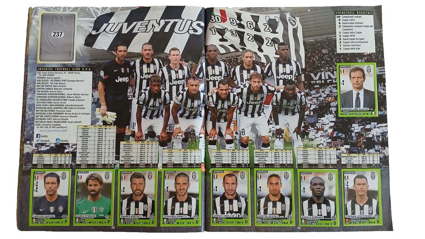 ALBUM CALCIATORI PANINI 2014-2015