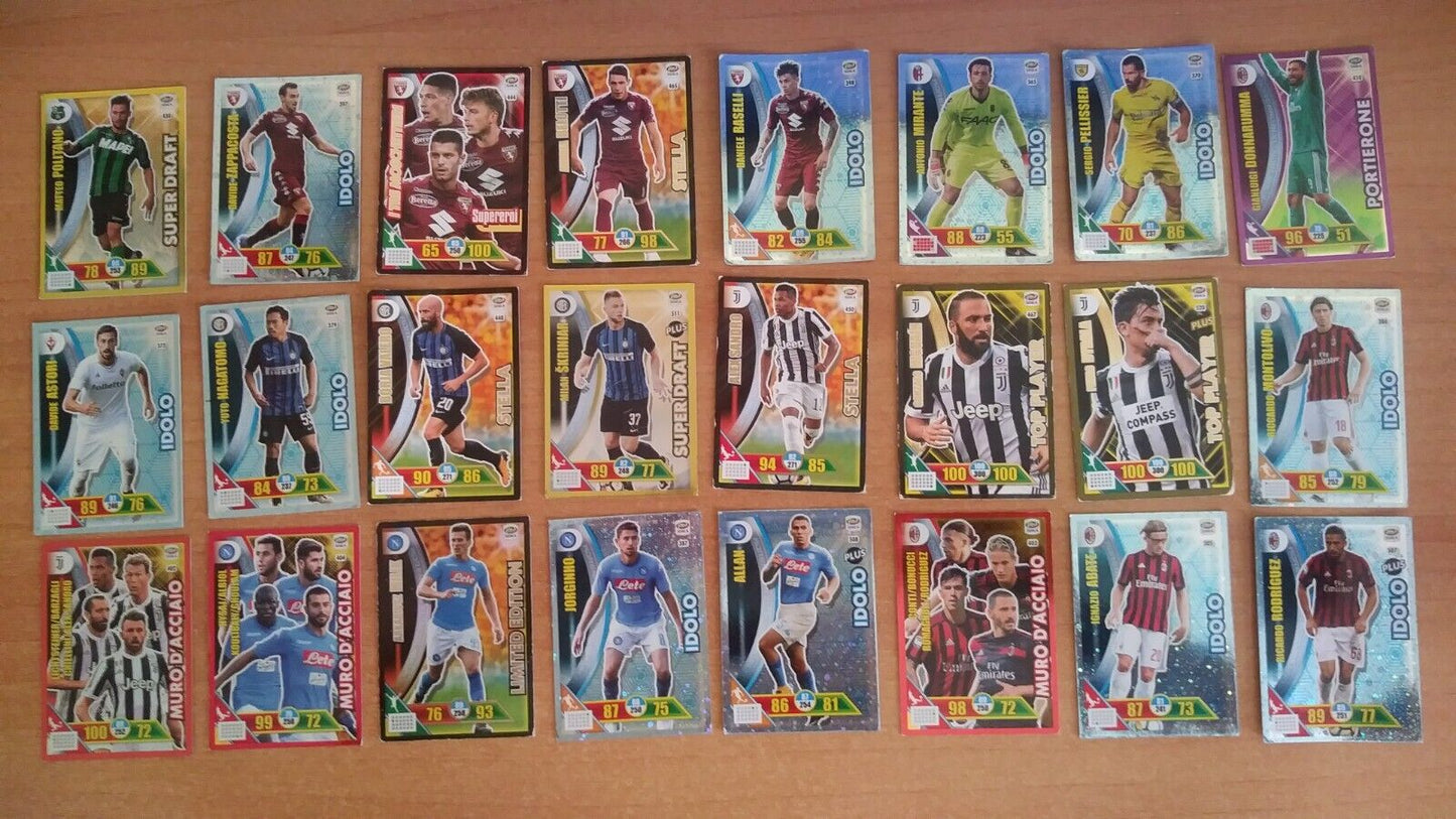 LOTTO DI 253 FIGURINE ADRENALYN XL 2017-18 TUTTE DIVERSE