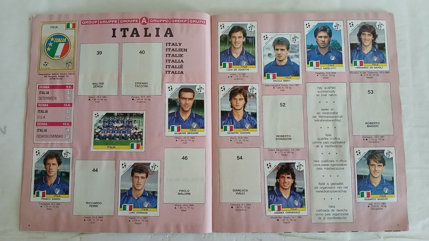 ALBUM CALCIATORI PANINI ITALIA 90