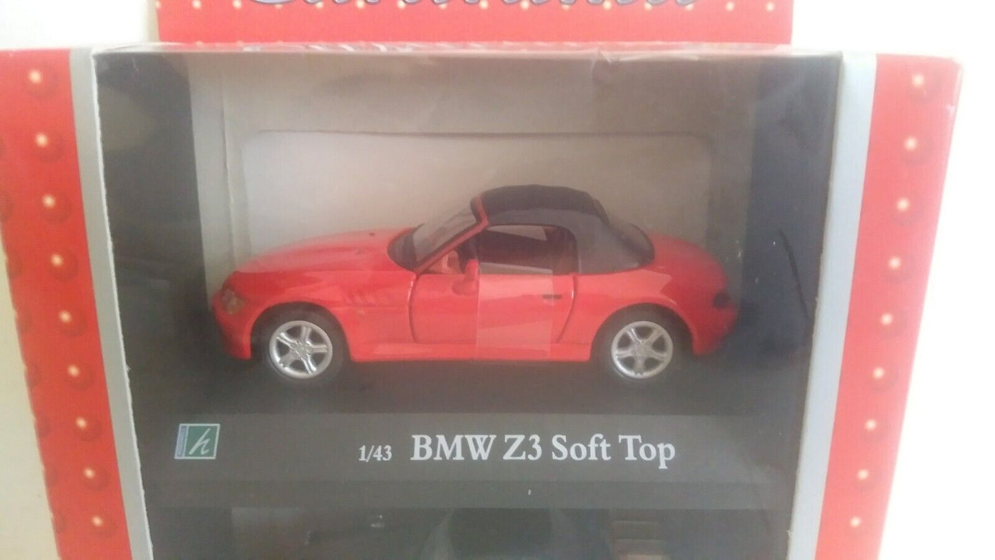 BMW Z3 SOFT TOP + MGB SOFT TOP CARARAMA SCALA 1/43