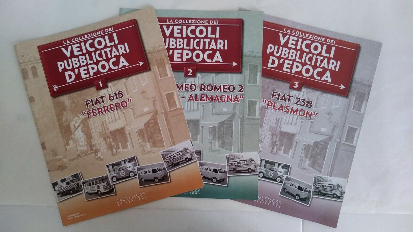 VEICOLI PUBBLICITARI D'EPOCA FASCICOLI SCEGLI DAL MENU A TENDINA