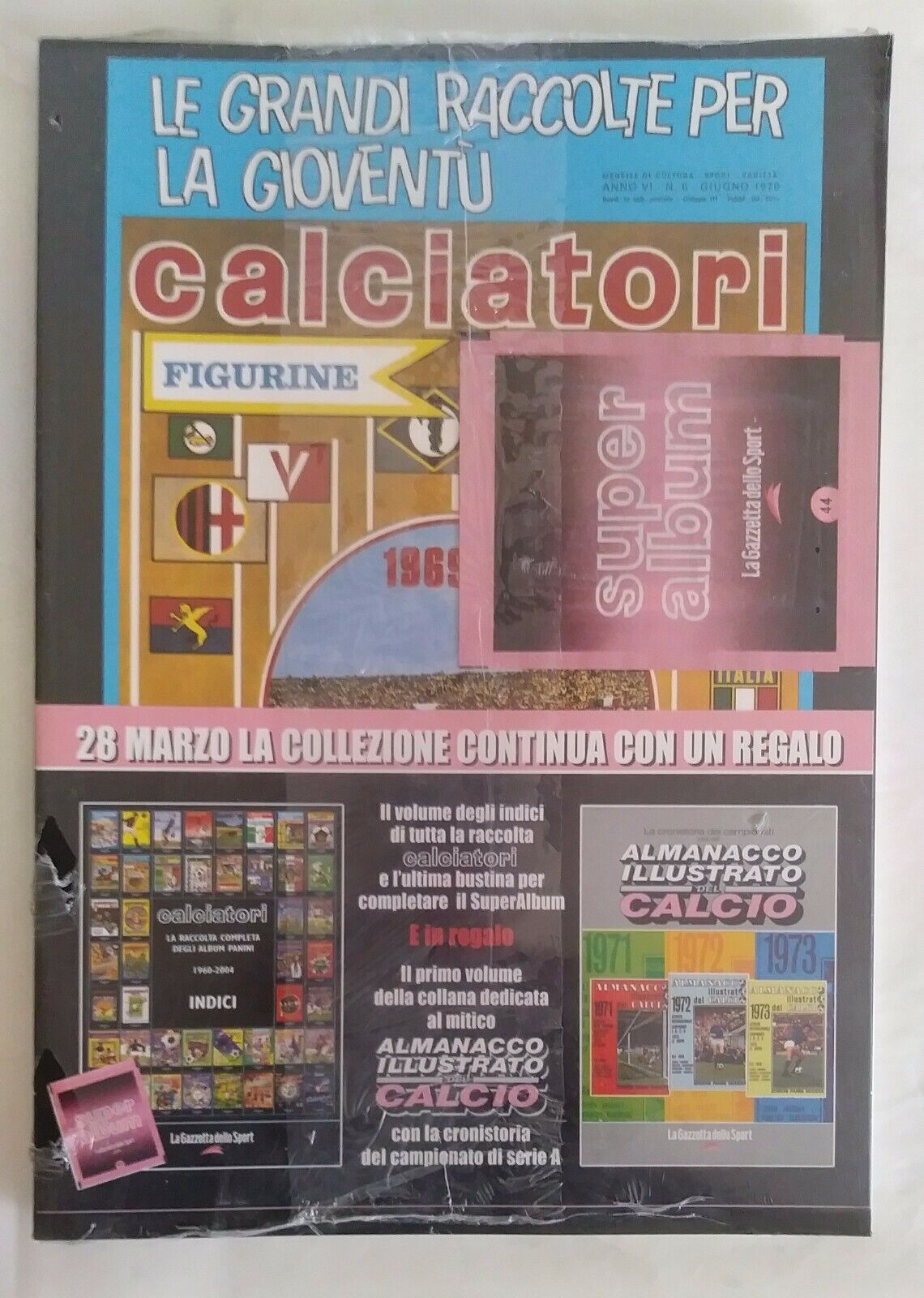 ALBUM CALCIATORI PANINI RISTAMPE LA GAZZETTA SCEGLI DAL MENU A TENDINA