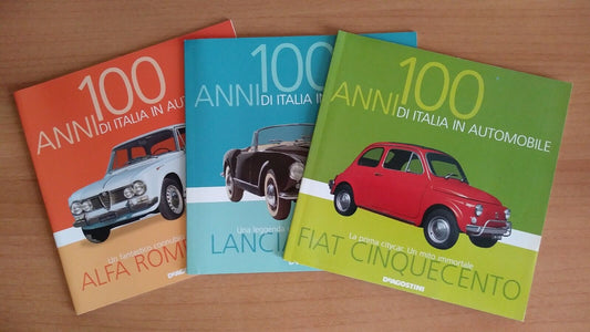 100 ANNI DI ITALIA IN AUTOMOBILE FASCICOLI SCEGLI DAL MENU A TENDINA