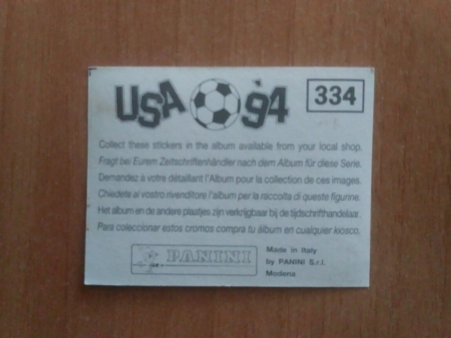 FIGURINE CALCIATORI PANINI USA 94 (N. 266-440) SCEGLI DAL MENU A TENDINA