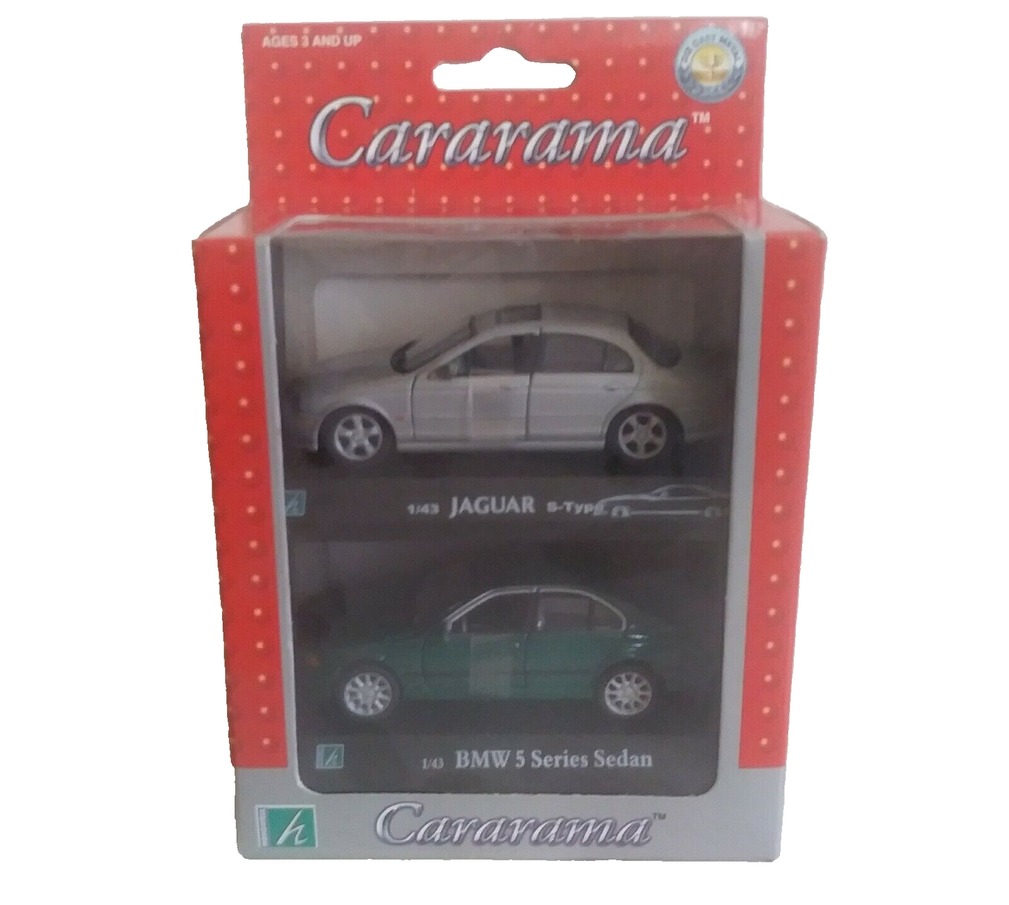 JAGUAR S-TYPE + BMW 5 SERIES SEDAN CARARAMA SCALA 1/43