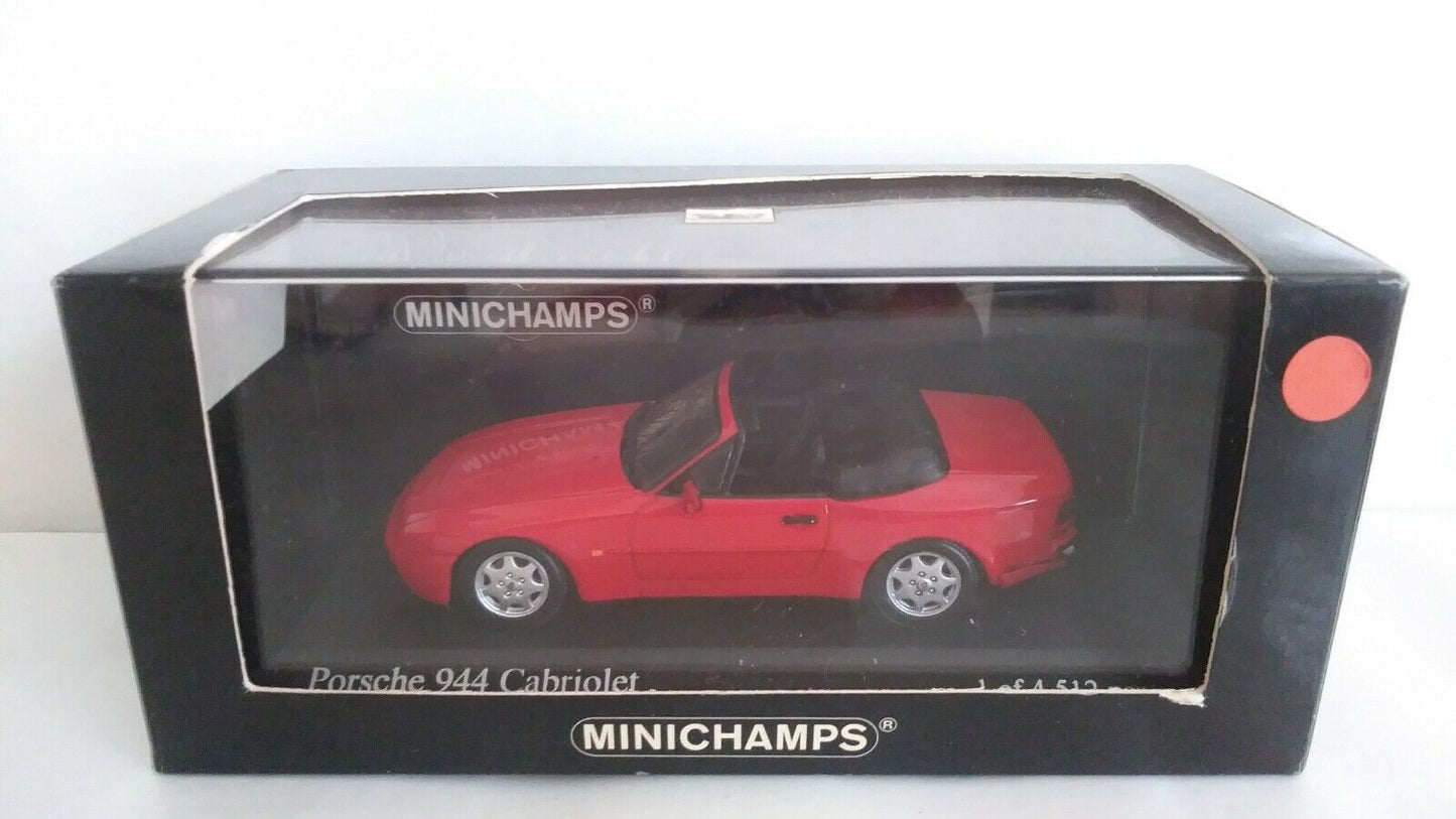 PORSCHE 944 CABRIOLET MINICHAMPS SCALA 1/43