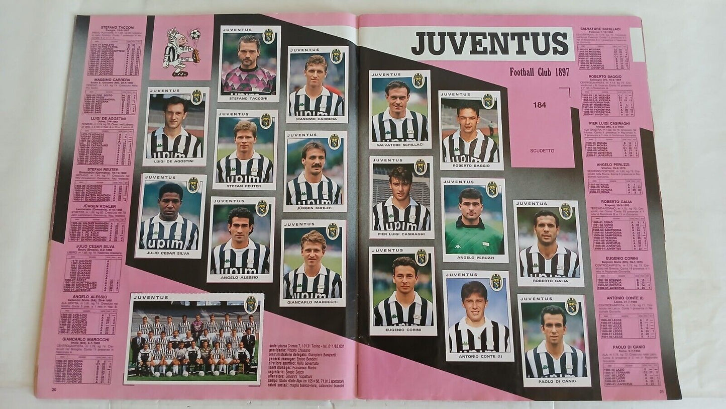 ALBUM CALCIATORI PANINI 1991-92