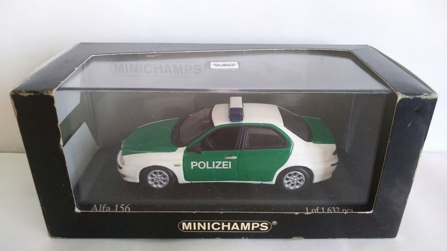 ALFA ROMEO 156 POLIZIA MINICHAMPS SCALA 1/43