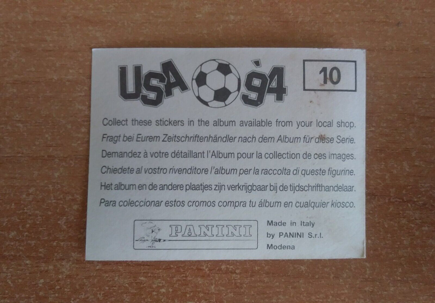 FIGURINE CALCIATORI PANINI USA 94 (N. 1-259) SCEGLI DAL MENU A TENDINA