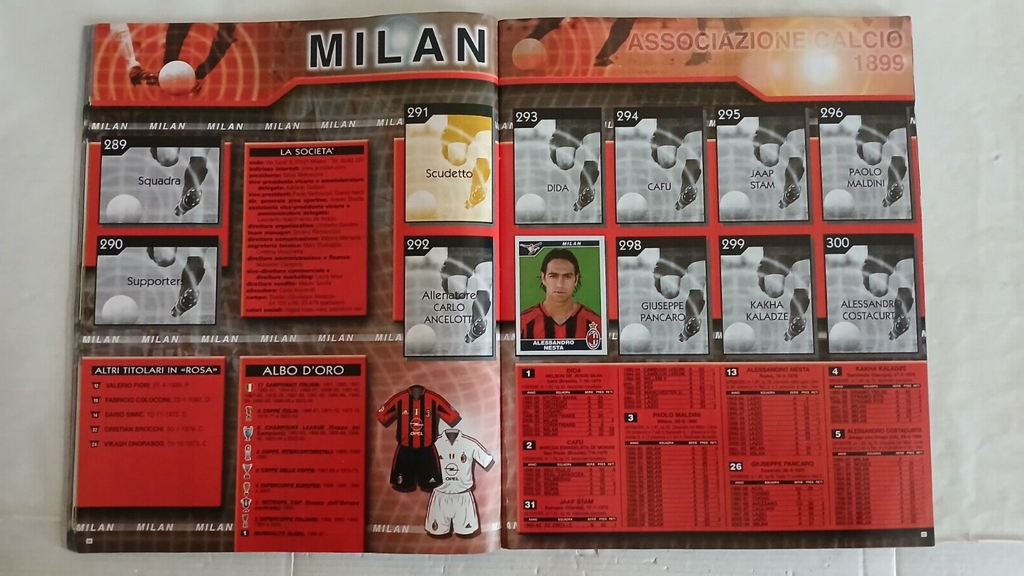 ALBUM CALCIATORI PANINI 2004-2005