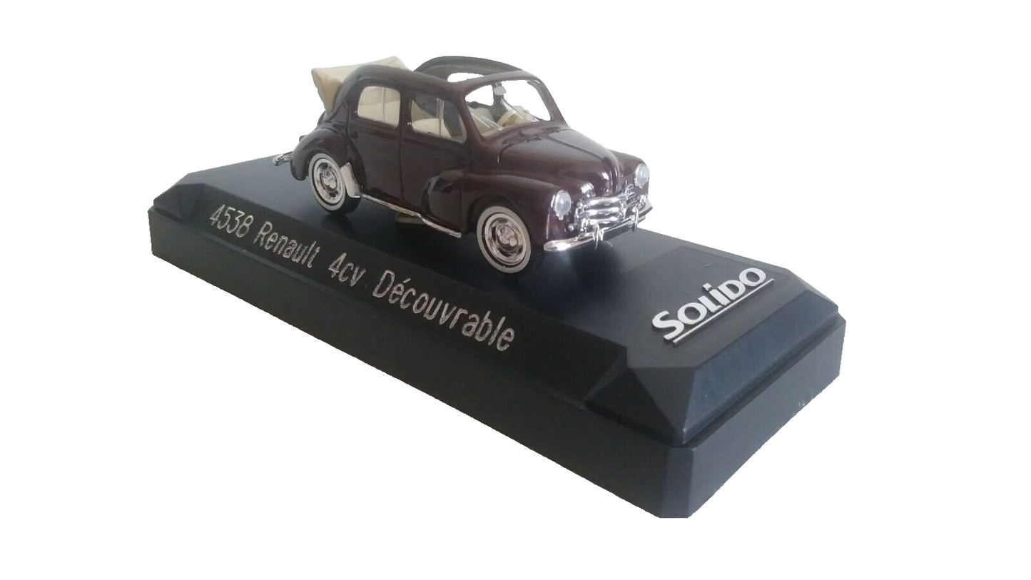 RENAULT 4CV DECOUVRABLE SOLIDO SCALA 1/43