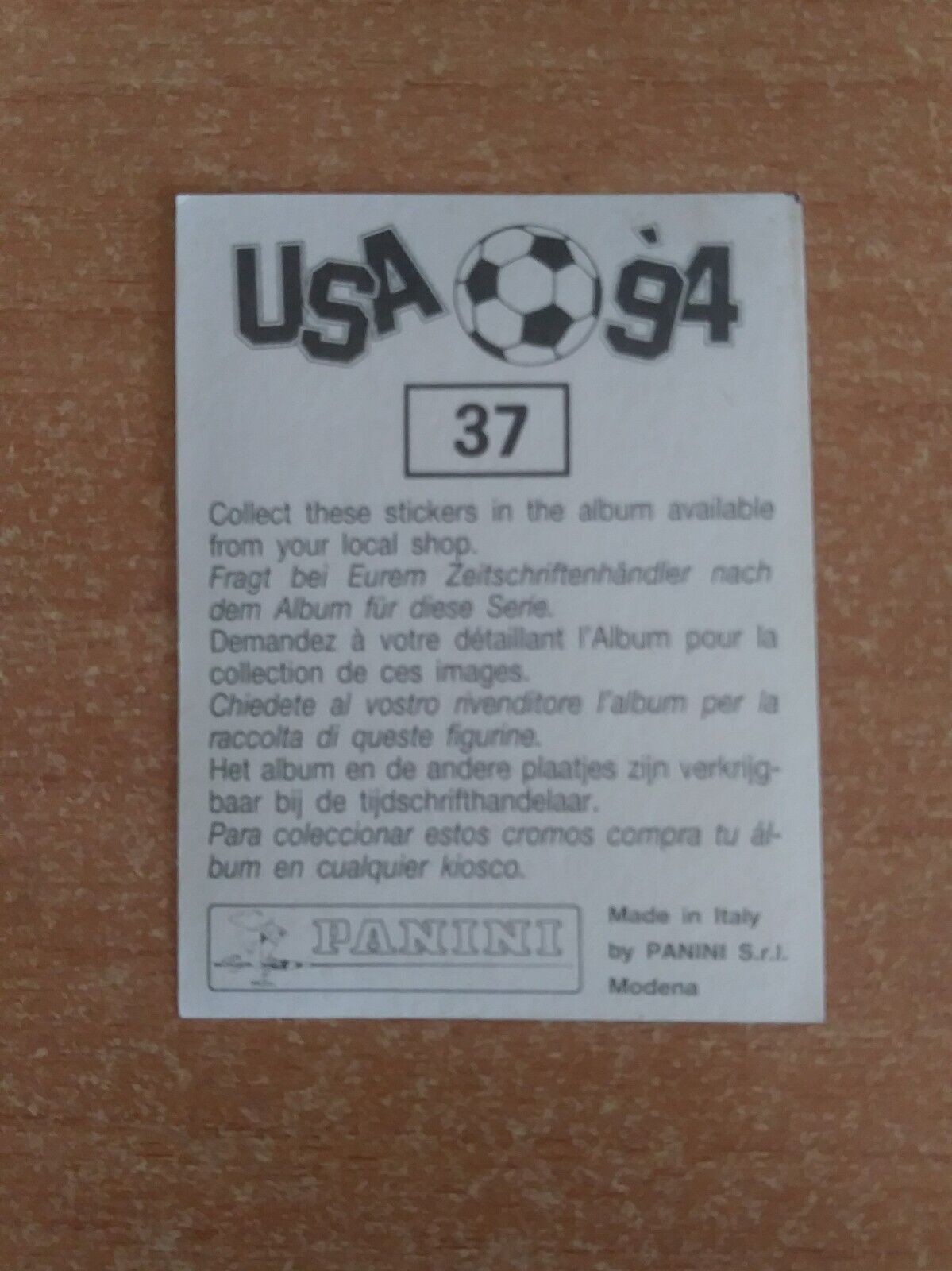 FIGURINE CALCIATORI PANINI USA 94 (N. 1-259) SCEGLI DAL MENU A TENDINA