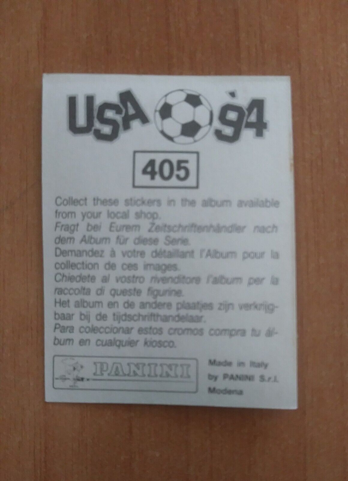 FIGURINE CALCIATORI PANINI USA 94 (N. 266-440) SCEGLI DAL MENU A TENDINA