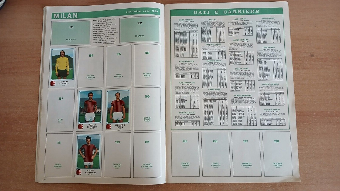 ALBUM CALCIATORI PANINI 1978-79