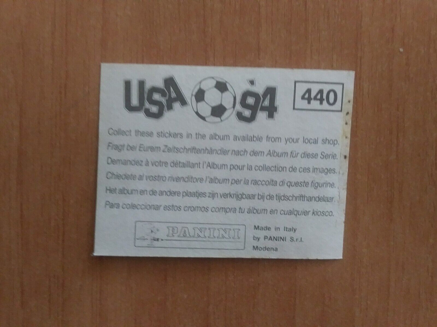 FIGURINE CALCIATORI PANINI USA 94 (N. 266-440) SCEGLI DAL MENU A TENDINA