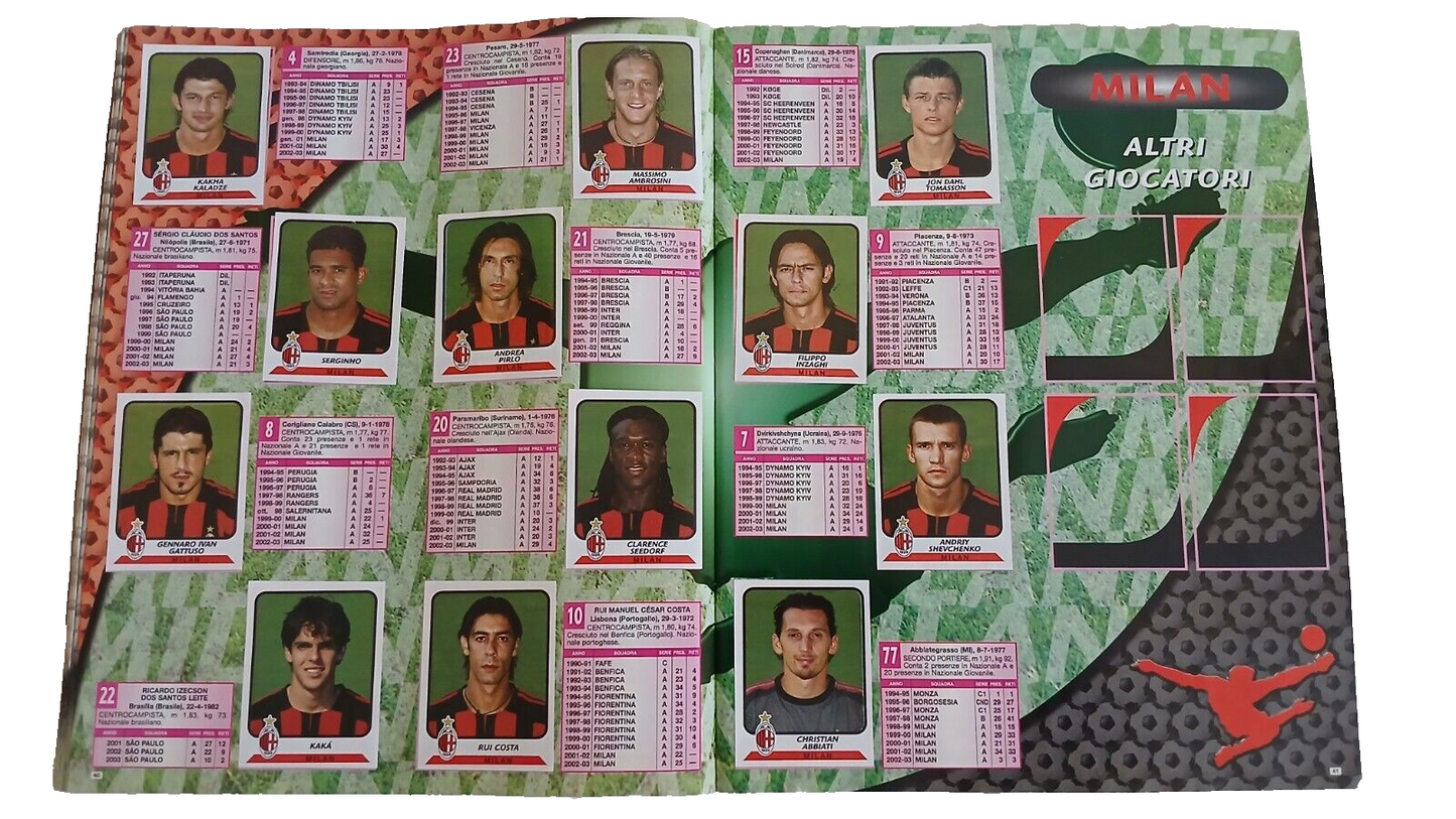 ALBUM CALCIATORI PANINI 2003-2004