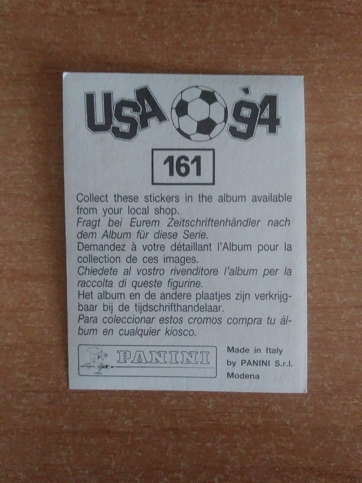 FIGURINE CALCIATORI PANINI USA 94 (N. 1-259) SCEGLI DAL MENU A TENDINA