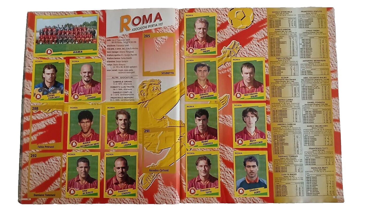 ALBUM CALCIATORI PANINI 1996-97