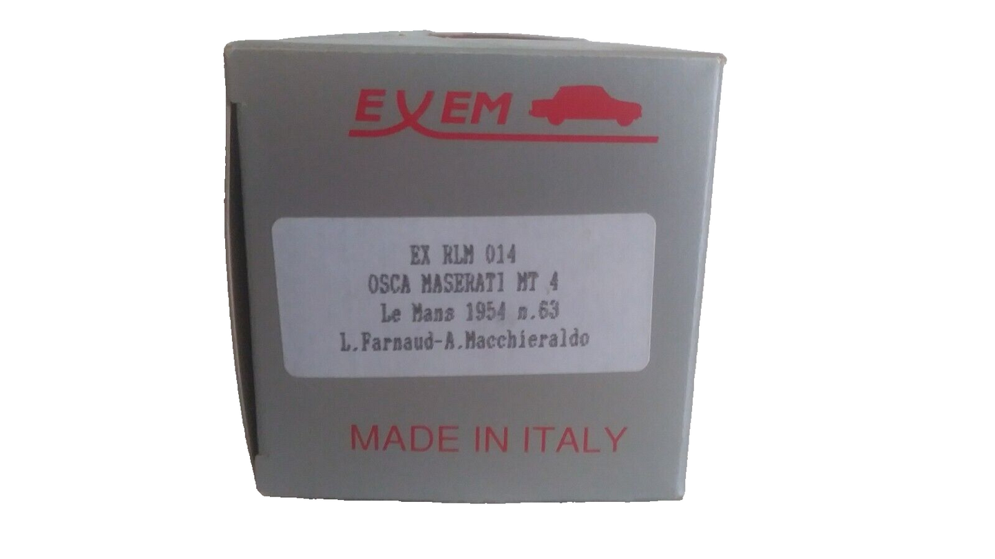 OSCA MASERATI MT 4 LE MANS 64 EXEM SCALA 1/43