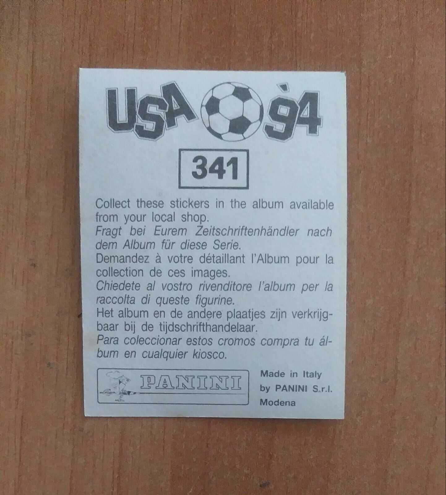 FIGURINE CALCIATORI PANINI USA 94 (N. 266-440) SCEGLI DAL MENU A TENDINA