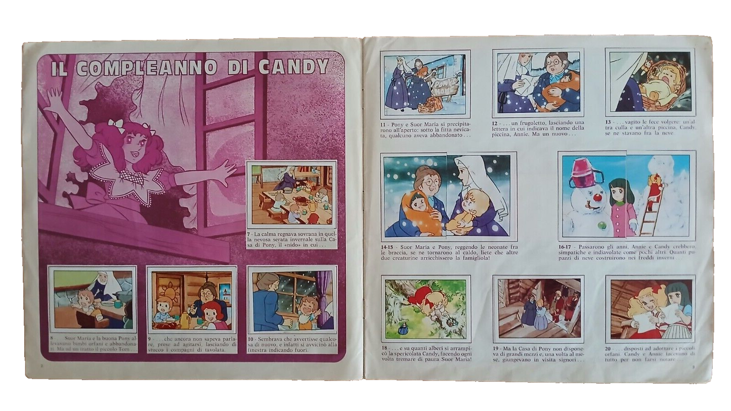 ALBUM PANINI CANDY CANDY 1980