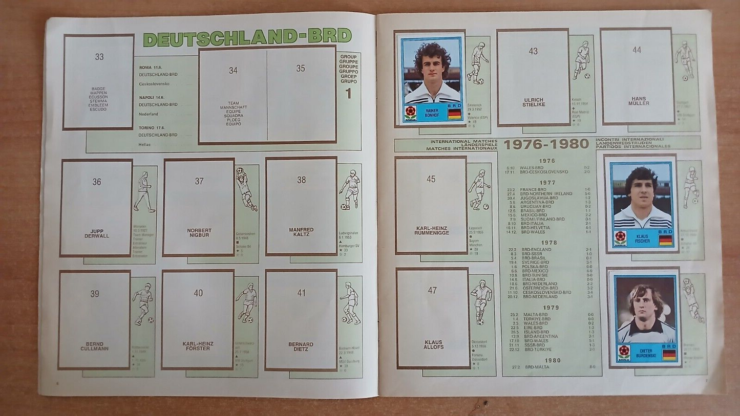 ALBUM CALCIATORI PANINI EUROPA 80