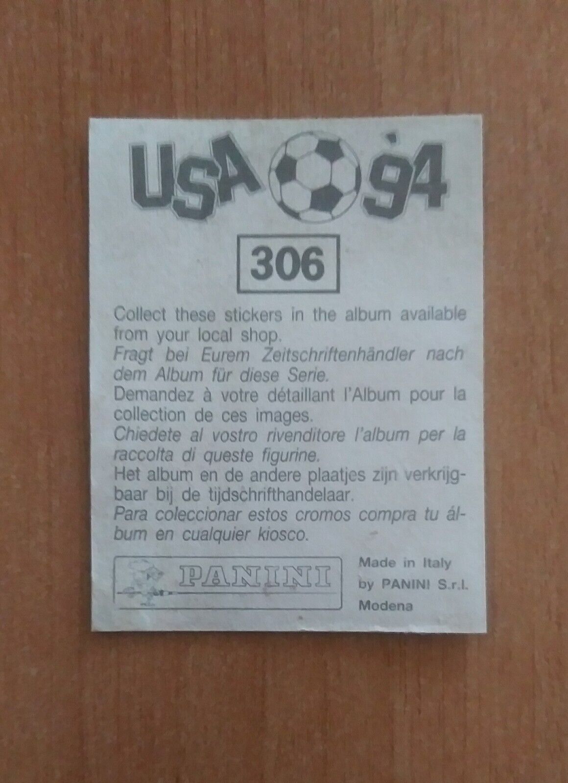 FIGURINE CALCIATORI PANINI USA 94 (N. 266-440) SCEGLI DAL MENU A TENDINA