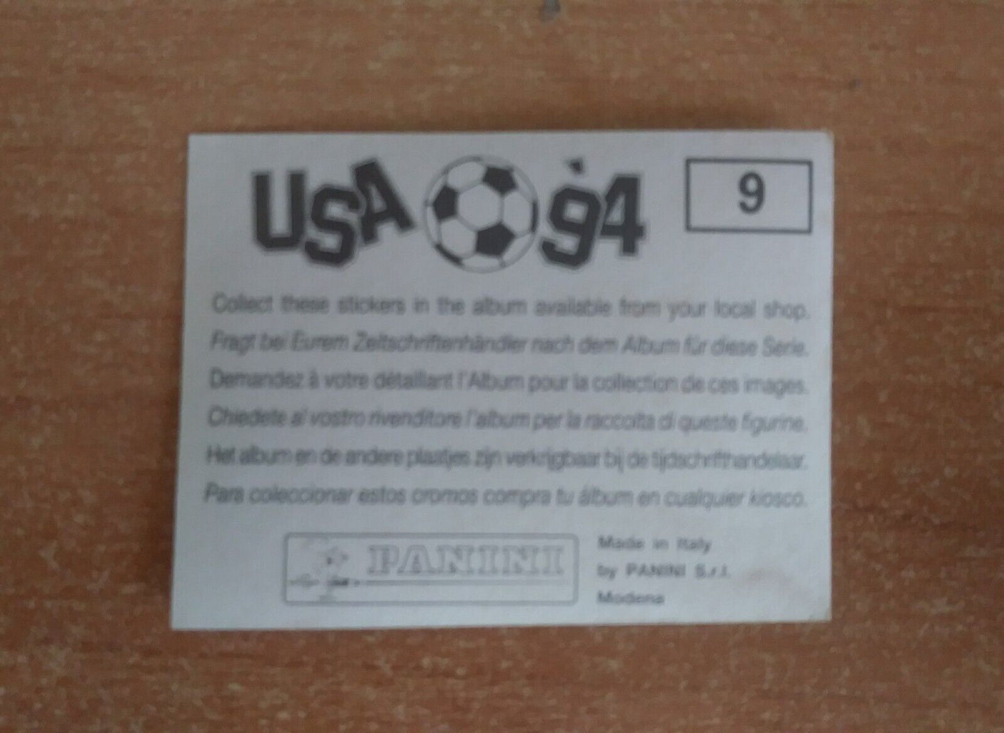 FIGURINE CALCIATORI PANINI USA 94 (N. 1-259) SCEGLI DAL MENU A TENDINA