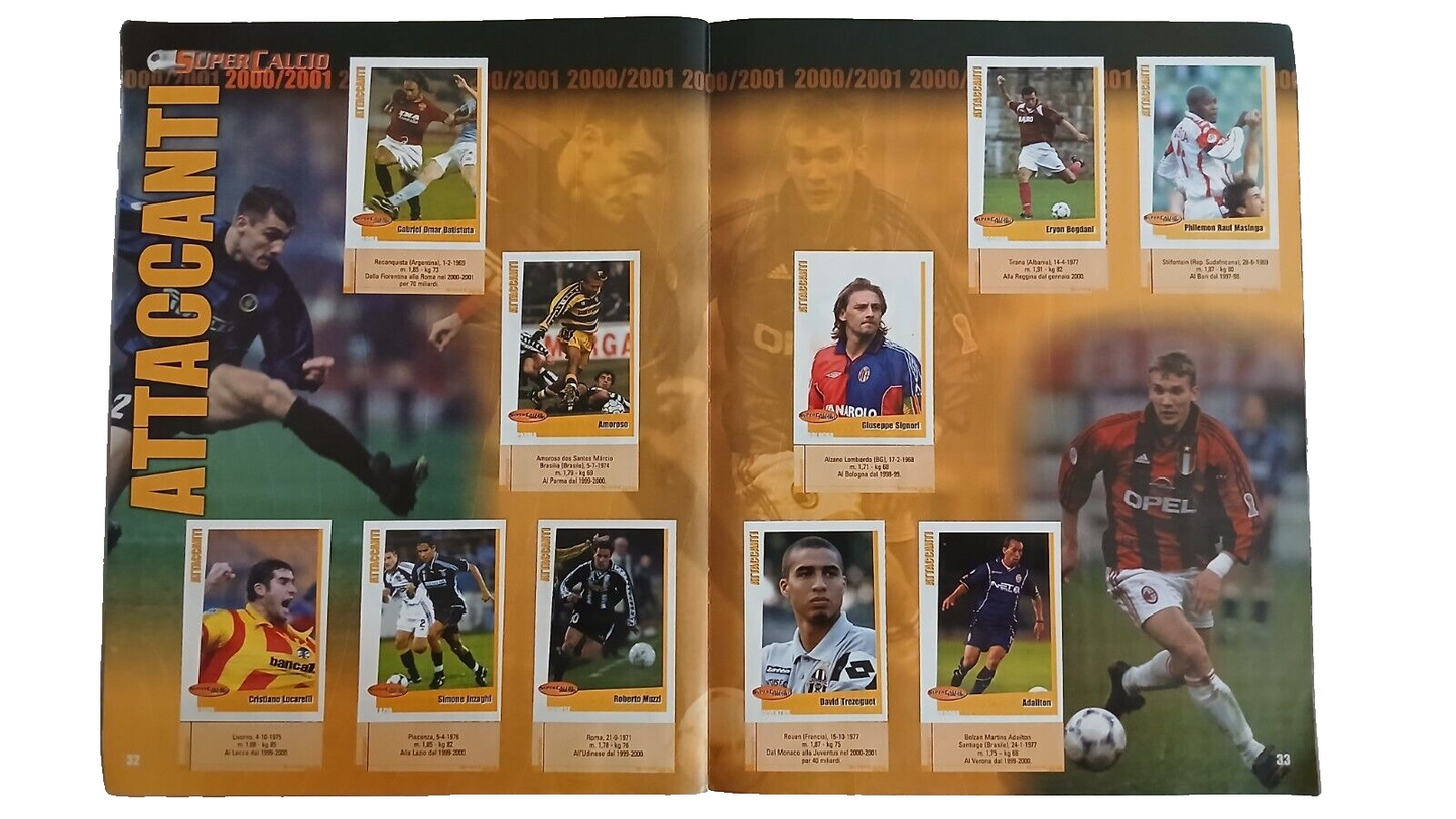 ALBUM SUPERCALCIO PANINI 2000-01