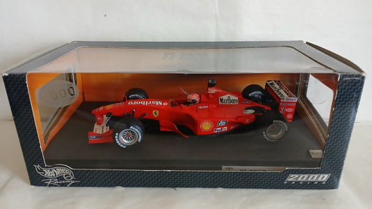 FERRARI F1 2000 "MICHAEL SCHUMACHER" HOTWHEELS SCALA 1/18