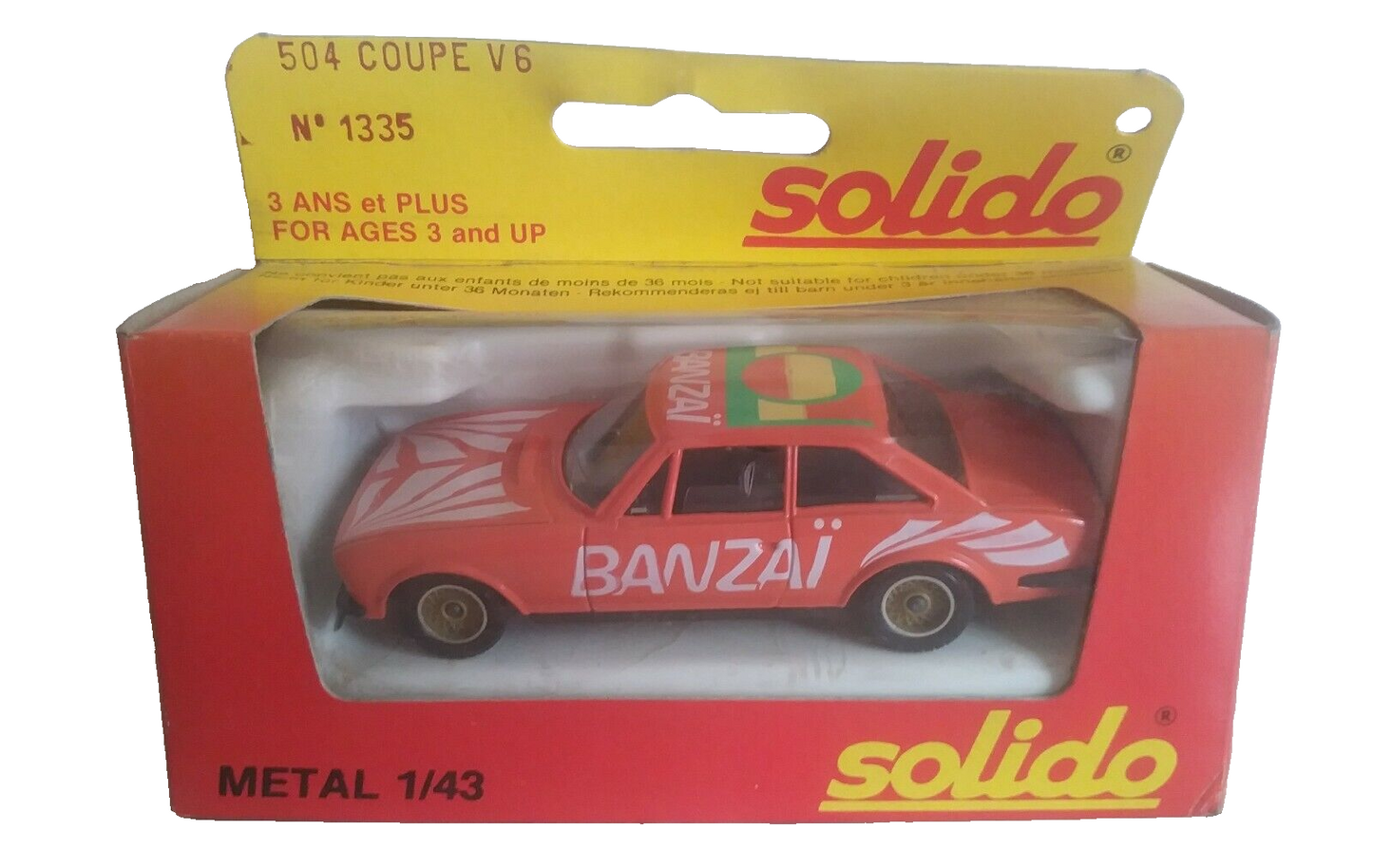 PEUGEOT 504 COUPE' V6 SOLIDO SCALA 1/43