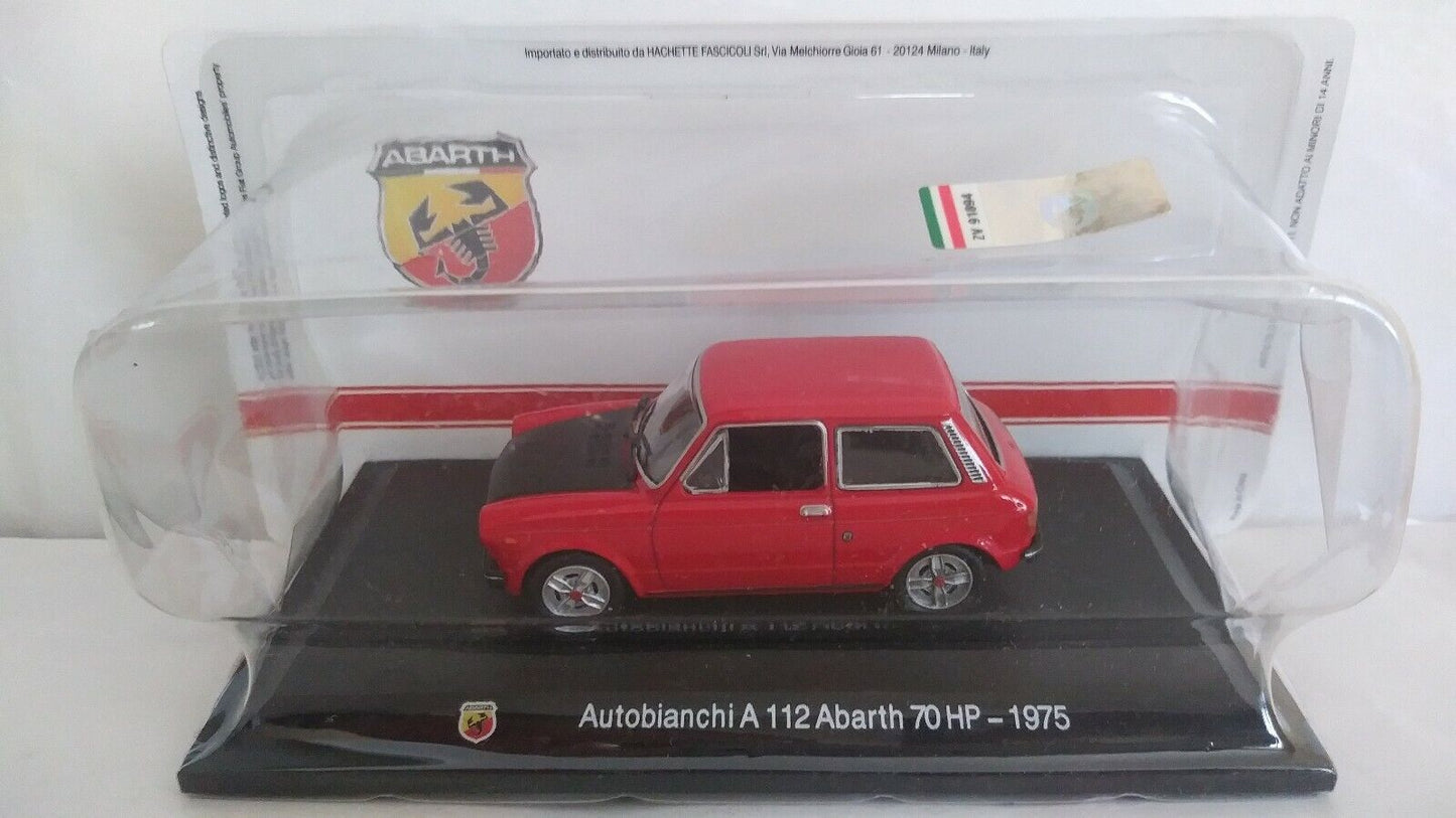 ABARTH COLLECTION 1:43 SCEGLI DAL MENU A TENDINA