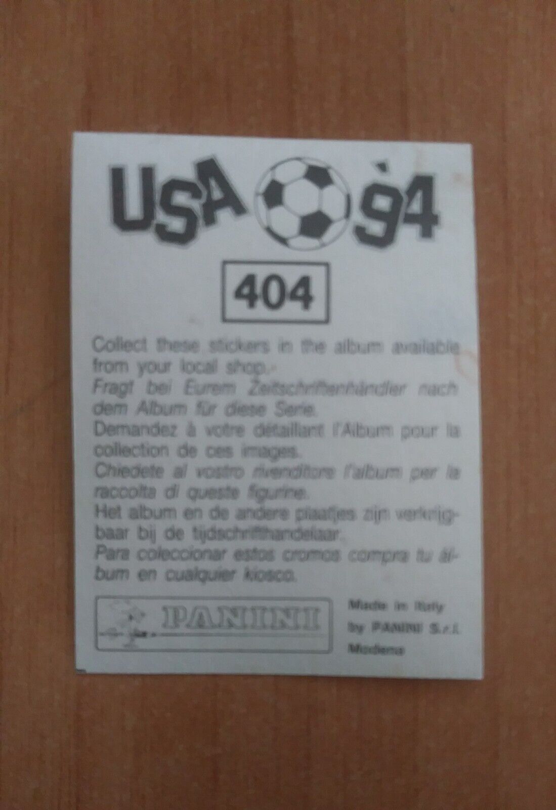 FIGURINE CALCIATORI PANINI USA 94 (N. 266-440) SCEGLI DAL MENU A TENDINA